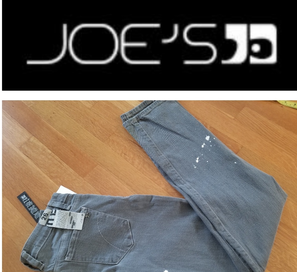 Joe Jean's Grey Cigarette Skinny NWT $189